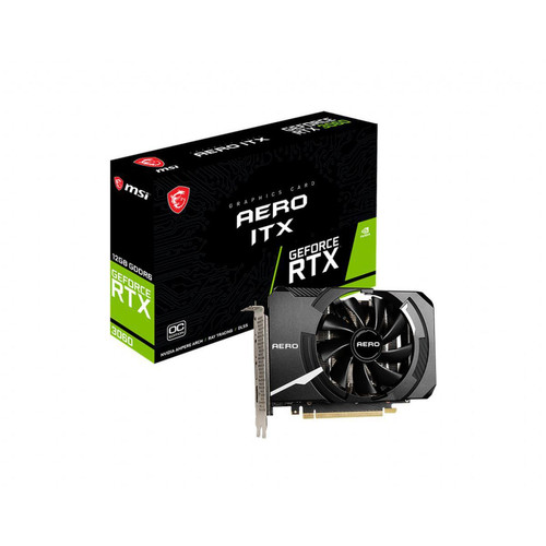 Msi - GeForce RTX 3060 -  AERO ITX -  12 Go OC - Nvidia GeForce RTX 3060 Carte Graphique NVIDIA