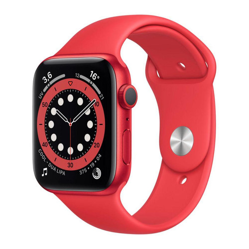 Montre connectée Apple Watch Series 6 - GPS - 44 - Alu Rouge / Bracelet Sport PRODUCT RED