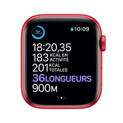 Apple Watch Series 6 - GPS - 44 - Alu Rouge / Bracelet Sport PRODUCT RED