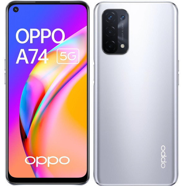 Smartphone Android Oppo A74 - 5G - 128 Go - Silver