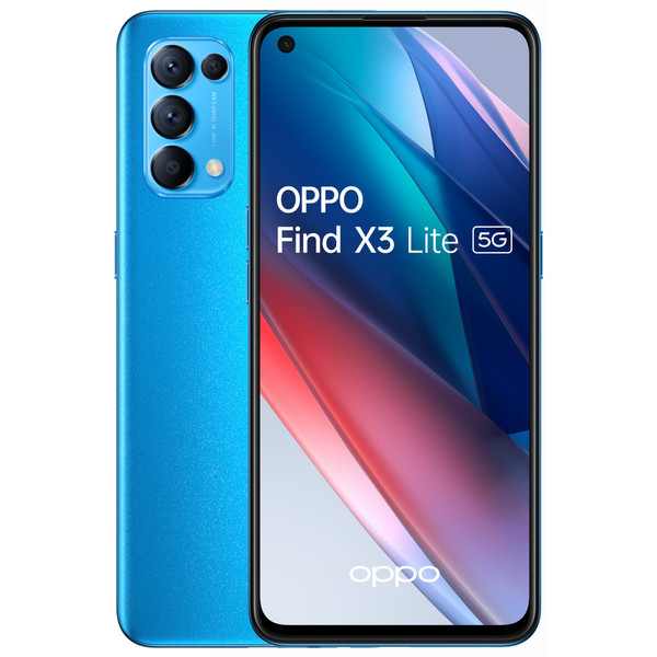 Smartphone Android Oppo Find X3 Lite 5G - 8/128 Go - Bleu