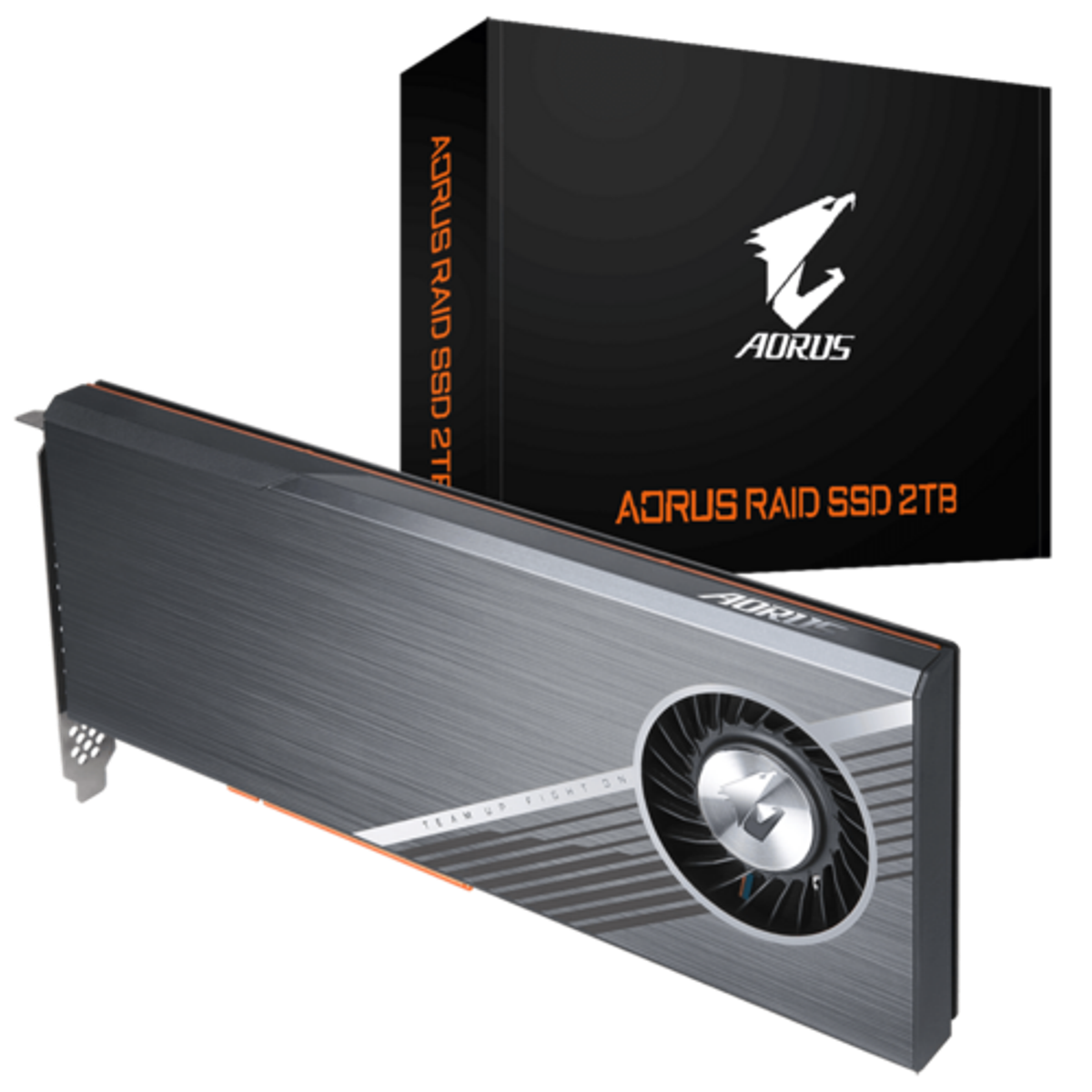 SSD Interne Gigabyte Aorus Raid SSD 2 To - PCI Express 3.0 8x - NVMe 1.3 - Lecture sequentielle : 6300 Mo/s - Ecriture sequentielle : 6000 Mo/s