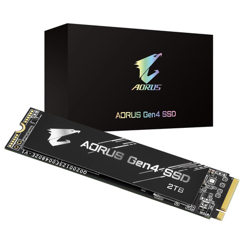 Gigabyte - Aorus Gen4 2 To - M.2 2280 - PCIe 4.0 NVMe 1.3 - SSD Interne