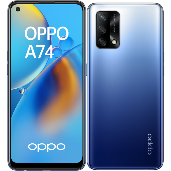 Smartphone Android Oppo A74 - 4G - 128 Go - Bleu