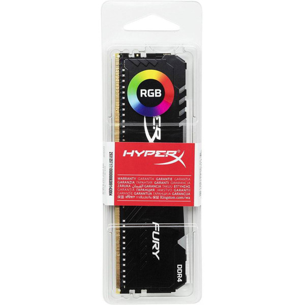 RAM PC Fury - 1x8 Go - DDR4 3200 MHz - CL16 - Noir - RGB