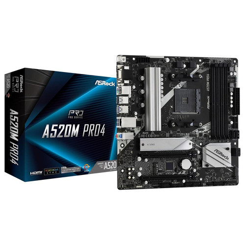 Asrock - AMD A520M Pro 4 - ATX - Carte mère AMD Micro-atx