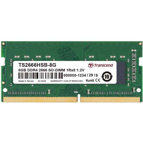 RAM PC Transcend 8x1 Go - DDR4 2666 MHz - CL 19