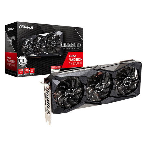 Asrock - Radeon RX 6700 XT - Challenger Pro - 12 Go OC - AMD Radeon RX Carte Graphique AMD