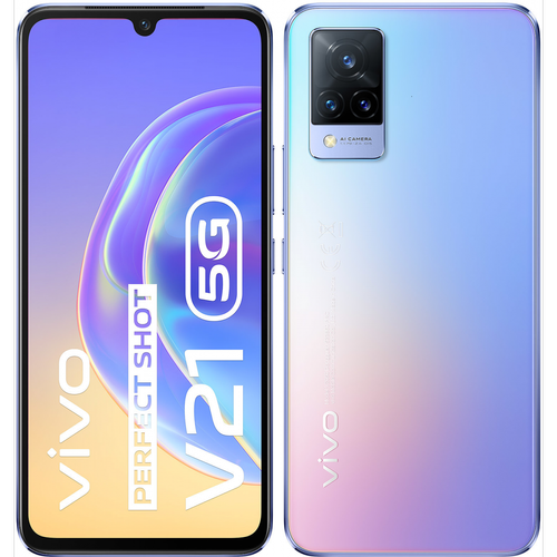 Vivo - V21 5G - 128 Go - Bleu Flamboyant Vivo   - French Days Smartphone