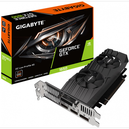 Gigabyte - GeForce GTX 1650 D6 OC Low Profile 4G - Carte Graphique NVIDIA Non compatible vr