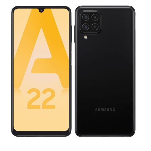 Samsung - Galaxy A22 - 4G - 64 Go - Noir - Jusqu'à 4 mois offerts de YouTube Premium pour l'achat d'un smartphone ou d'une tablette Galaxy