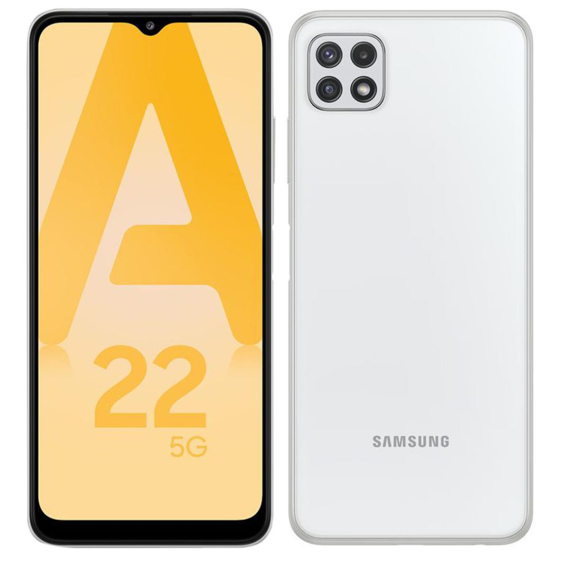 Smartphone Android Samsung Galaxy A22 - 5G - 128 Go - Blanc