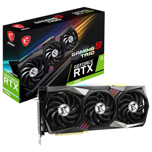 Msi - GeForce RTX 3080 GAMING Z TRIO 10G LHR Msi   - Carte Graphique NVIDIA Compatible vr