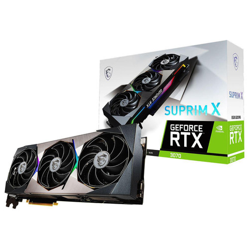 Msi - GeForce RTX 3070 SUPRIM X 8G LHR - Carte Graphique NVIDIA Compatible vr