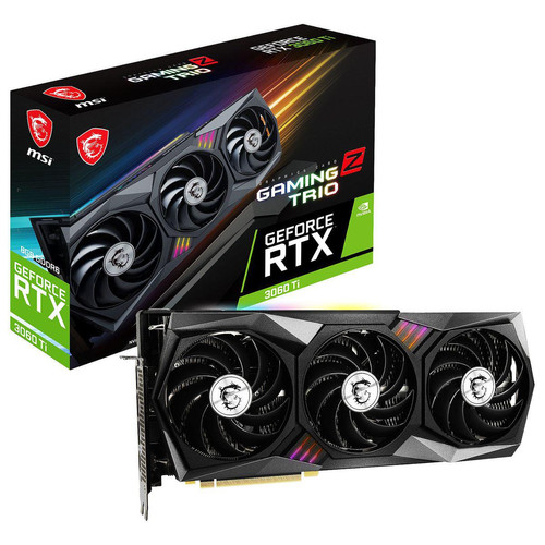 Msi - GeForce RTX 3060 Ti GAMING Z TRIO 8G LHR - Carte Graphique NVIDIA Compatible vr