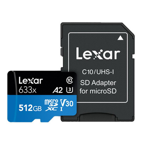 Lexar - + Adapt - 512 Go - Carte mémoire