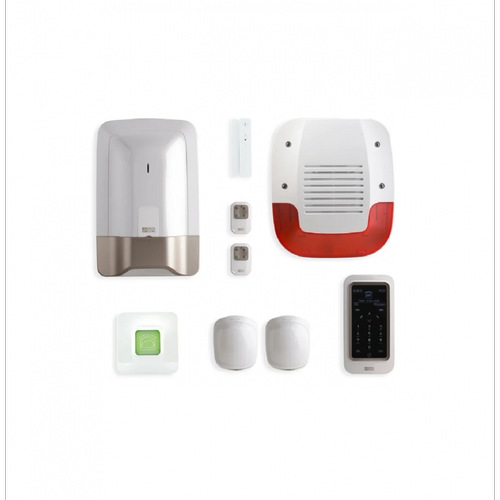 Caméra de surveillance connectée Delta Dore Pack Tyxal+ - Pack alarme 8 zones sans fil avec box maison connectée