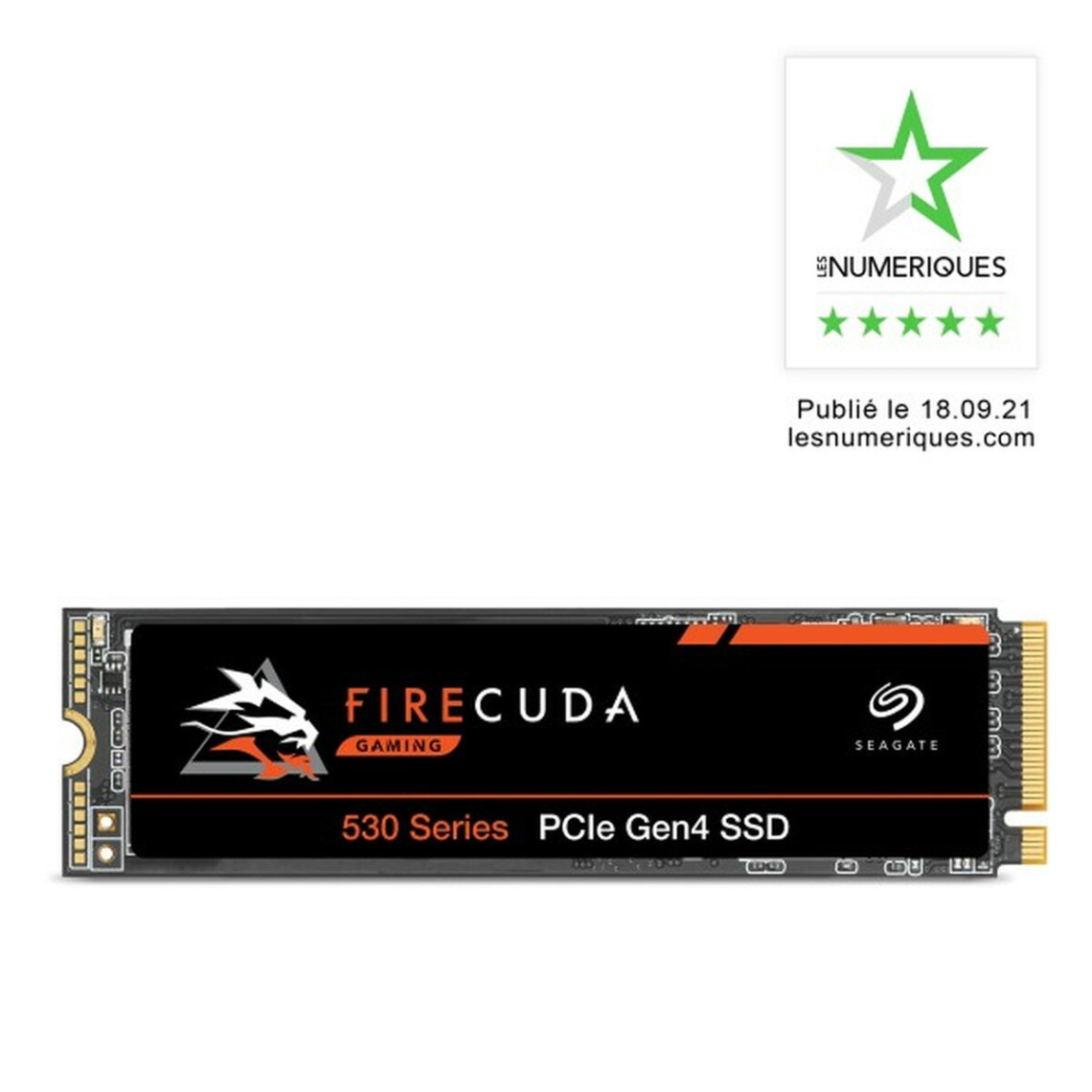 Seagate FireCuda 530 1 To - M.2 2280 - PCI 4.0 NVMe 1.3 SSD interne - ZP1000GM3A013 - 7300 mo/s