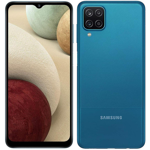 Samsung - Galaxy A12 - 64 Go - Bleu Samsung   - Samsung Galaxy A