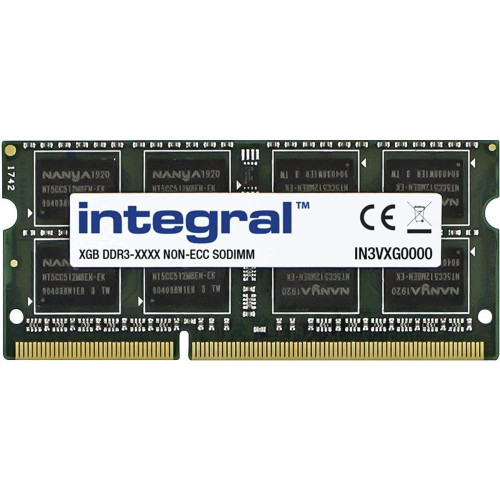 Integral - SODIMM - 1x8 Go - DDR3 1600 MHz CL11 - RAM PC 1600 mhz
