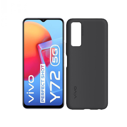 Vivo - Y72 5G - 128 Go - Bleu + Coque en silicone noire OFFERTE - Vivo Série Y