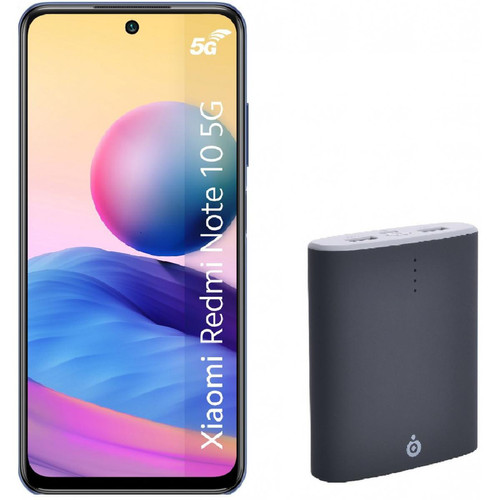 XIAOMI - Redmi Note 10 5G - 4/64GB - Bleu + Powerbank - Charge rapide OFFERTE - Smartphone 4g
