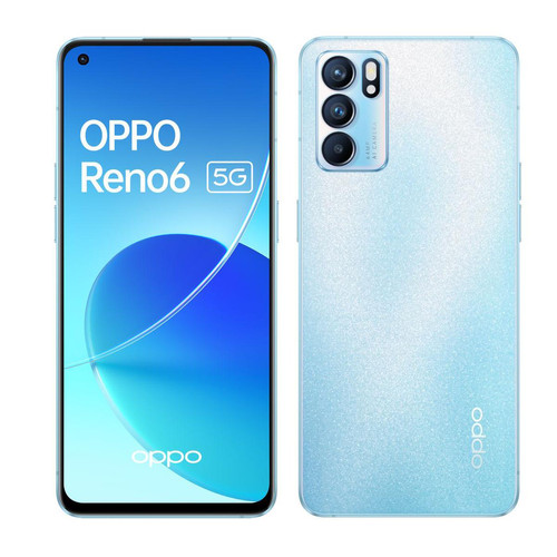 Oppo - Reno6 - 5G - 8/128 Go - Bleu Arctique - Oppo