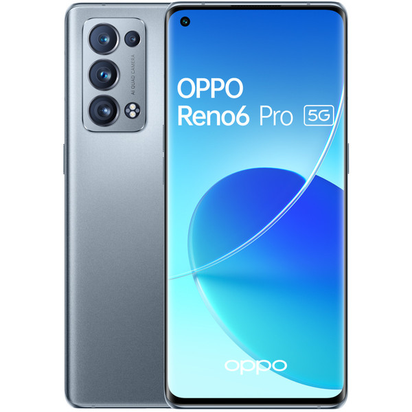 Smartphone Android Oppo Reno6 Pro - 5G - 12/256 Go - Gris Lunaire