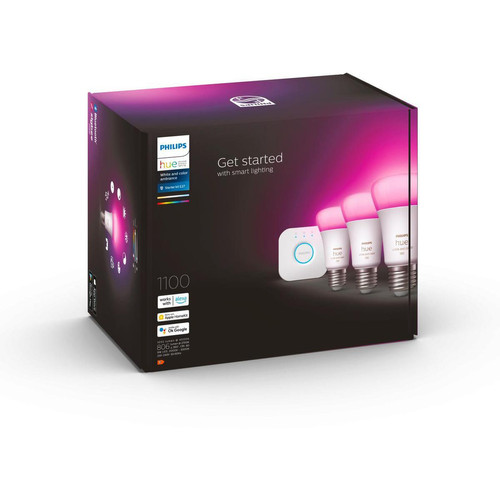 Philips Hue - White & Color Ambiance 10.5W A60 E27 3set EU PMO - Appareils compatibles Amazon Alexa