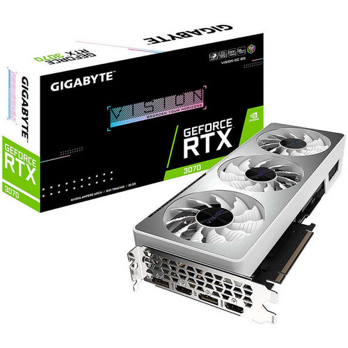 Gigabyte - GeForce RTX 3070 VISION OC 8G (rev. 2.0) (LHR) - Carte Graphique 1x8 pin + 1x6 pin