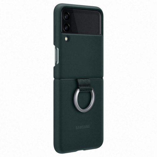 Samsung - Coque silicone avec anneau G Z FLIP3 - Navy - Coque, étui smartphone