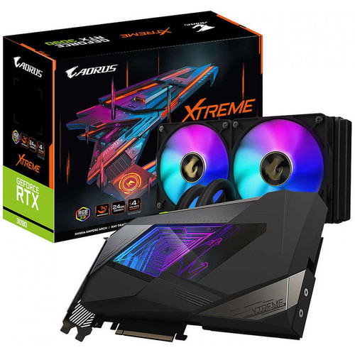 Gigabyte - Aorus GeForce RTX 3090 Xtreme Waterforce - 24G - Carte Graphique NVIDIA 24 go