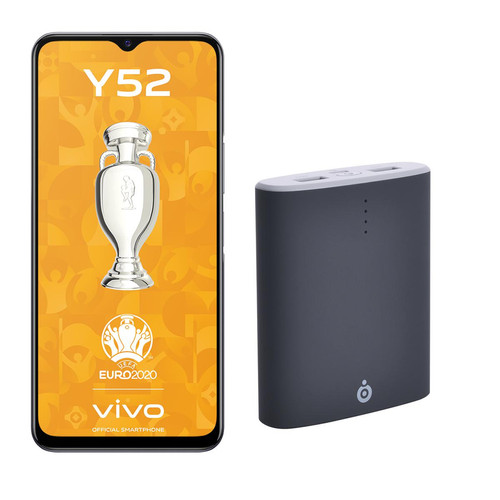 Vivo - Y52 5G - 128 Go - Noir + Powerbank OFFERT - Soldes Vivo