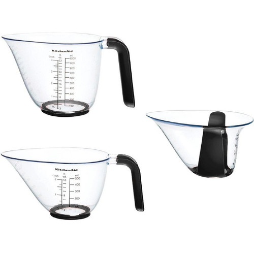 Kitchenaid - Accessoire robot pâtissier - 3 verres doseurs mesureurs - Kitchenaid