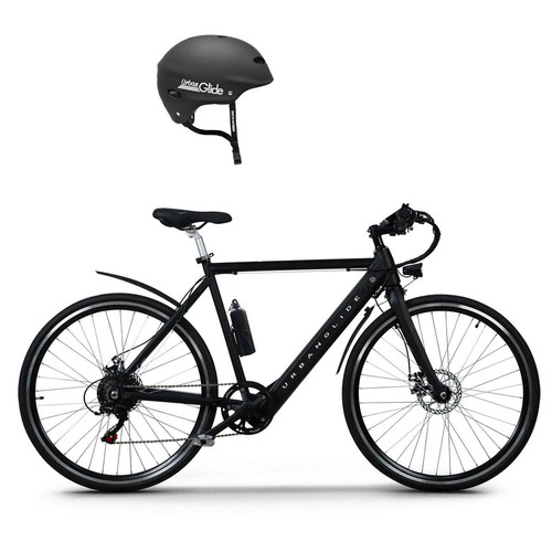 Urbanglide - Vélo électrique E-Bike M4 - 250W - Noir + Casque trottinette Taille M OFFERT - Soldes Mobilité électrique