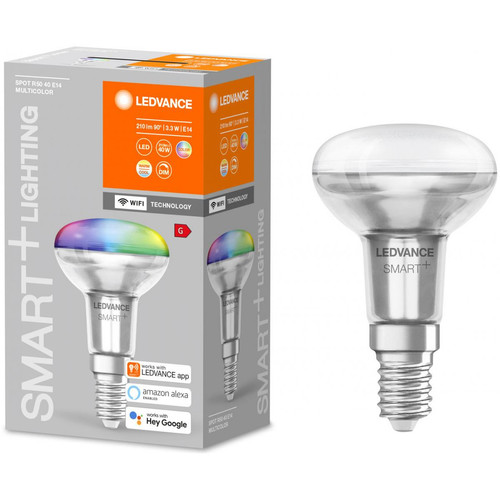 Lampe connectée Ledvance Ampoule connectée Smart+ WIFI SPOT R50 40W E14 - Couleur changeante