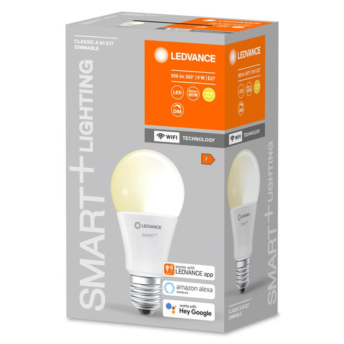 Lampe connectée Ledvance Smart+-WIFI-STANDARD DEPOLIE-60W-E27-VARIABLE