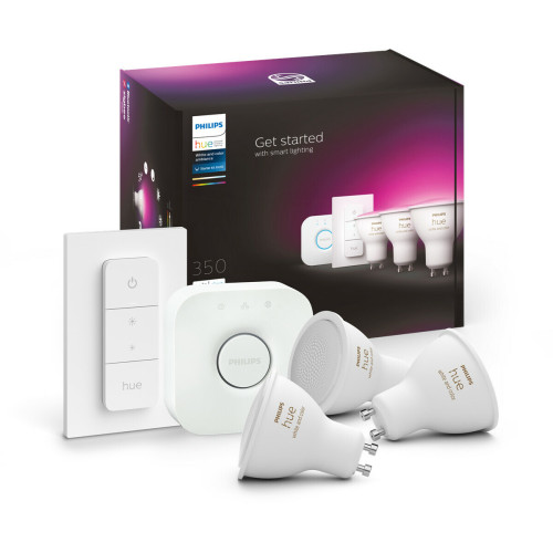 Philips Hue -White & Color Ambiance Spots GU10 x3 + Pont de connexion Philips Hue  - Philips Hue