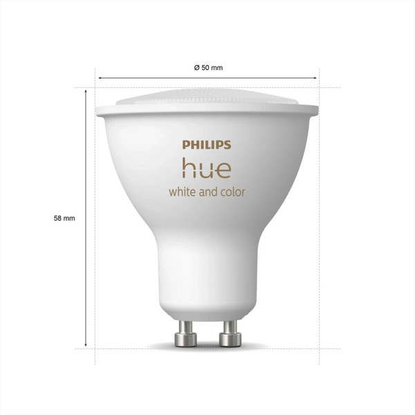 Philips Hue Lot de 3 ampoules connectées GU10 - White & Color Ambiance