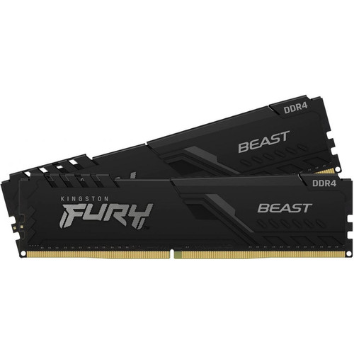 Kingston - Fury Beast - 2x8 Go - DDR4 3200 MHz - CL16 Noir - RAM PC Fixe 16