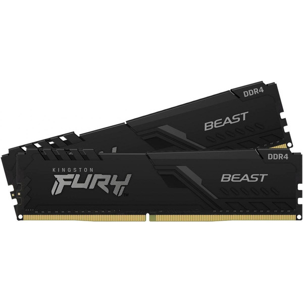 RAM PC Fixe Kingston Fury Beast - 2x16 Go - DDR4 3200 MHz - CL16 Noir
