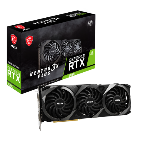 Msi - GeForce RTX 3080 VENTUS 3X PLUS 12 Go OC LHR Msi   - NVIDIA GeForce RTX 3080