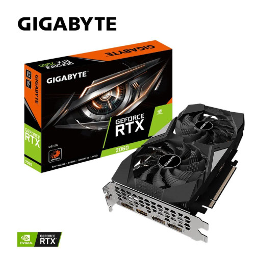 Gigabyte - GeForce RTX 2060 12GB DDR6 - Carte Graphique NVIDIA 1x8 pin
