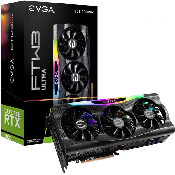 Carte Graphique NVIDIA Evga GeForce RTX 3080 12GB FTW3 ULTRA GAMING LHR