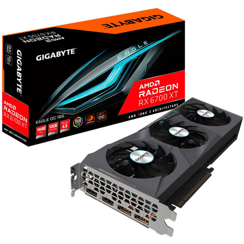 Gigabyte - Radeon™ RX 6700 XT EAGLE OC 12G - Carte Graphique AMD Overclockée