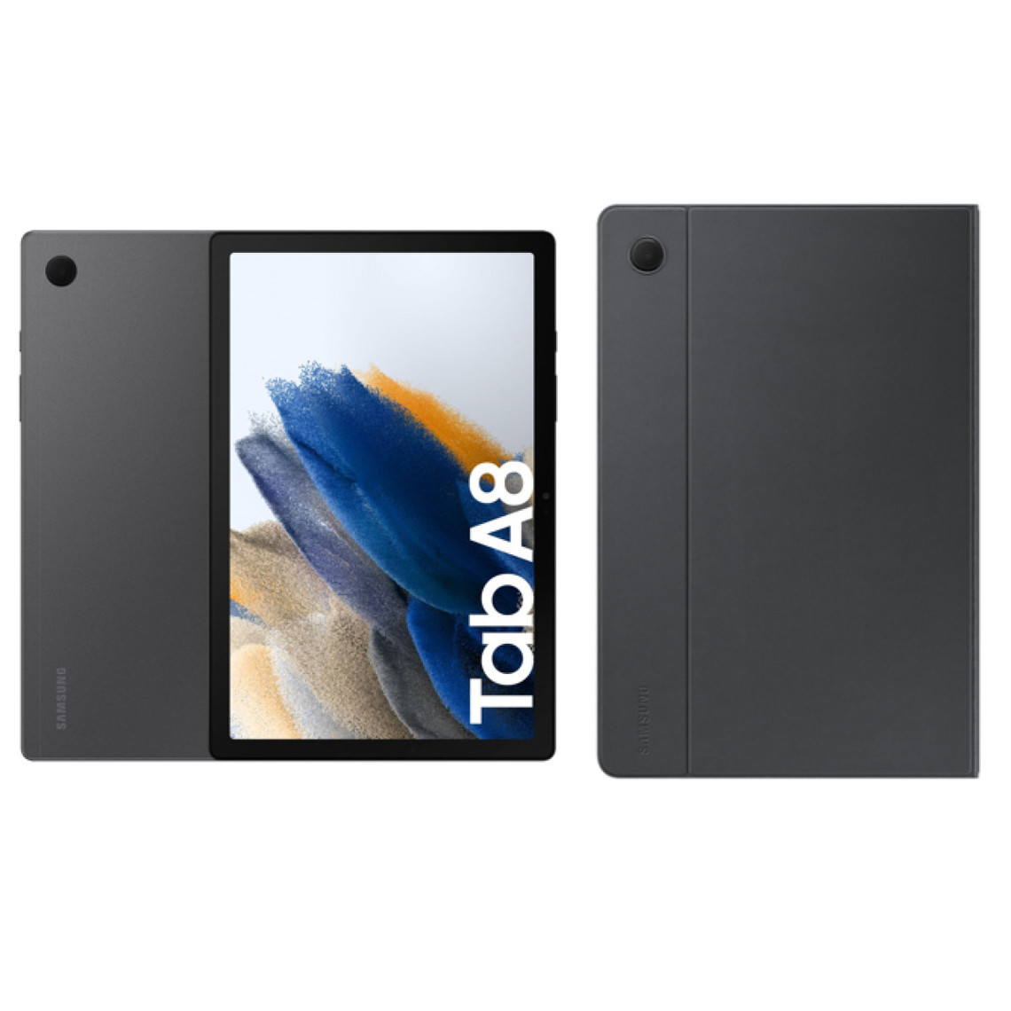 Tablette Android Samsung Galaxy Tab A8 10,5'' - 32 Go - WiFi - Anthracite + Galaxy Tab A8 Book Cover Galaxy Tab A8 Book Cover Dark Grey