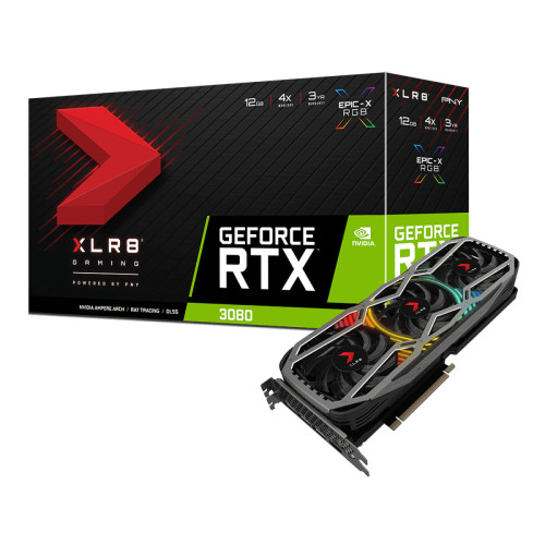 PNY - GeForce RTX 3080 12 Go XLR8 Gaming REVEL EPIC-X RGB LHR - Bons Plans Composants