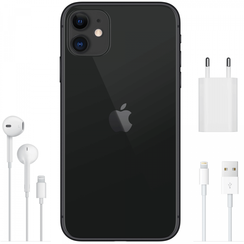 Apple iPhone 11 - 64GB - Noir - sans écouteurs