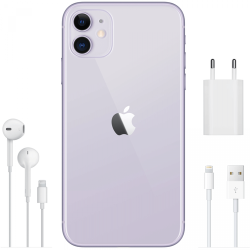Apple iPhone 11 - 128 Go - Violet - sans écouteurs