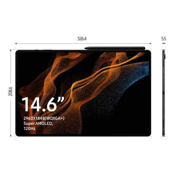 Samsung Tablette tactile Samsung Galaxy Tab S8 Ultra 512Go Argent - WiFi